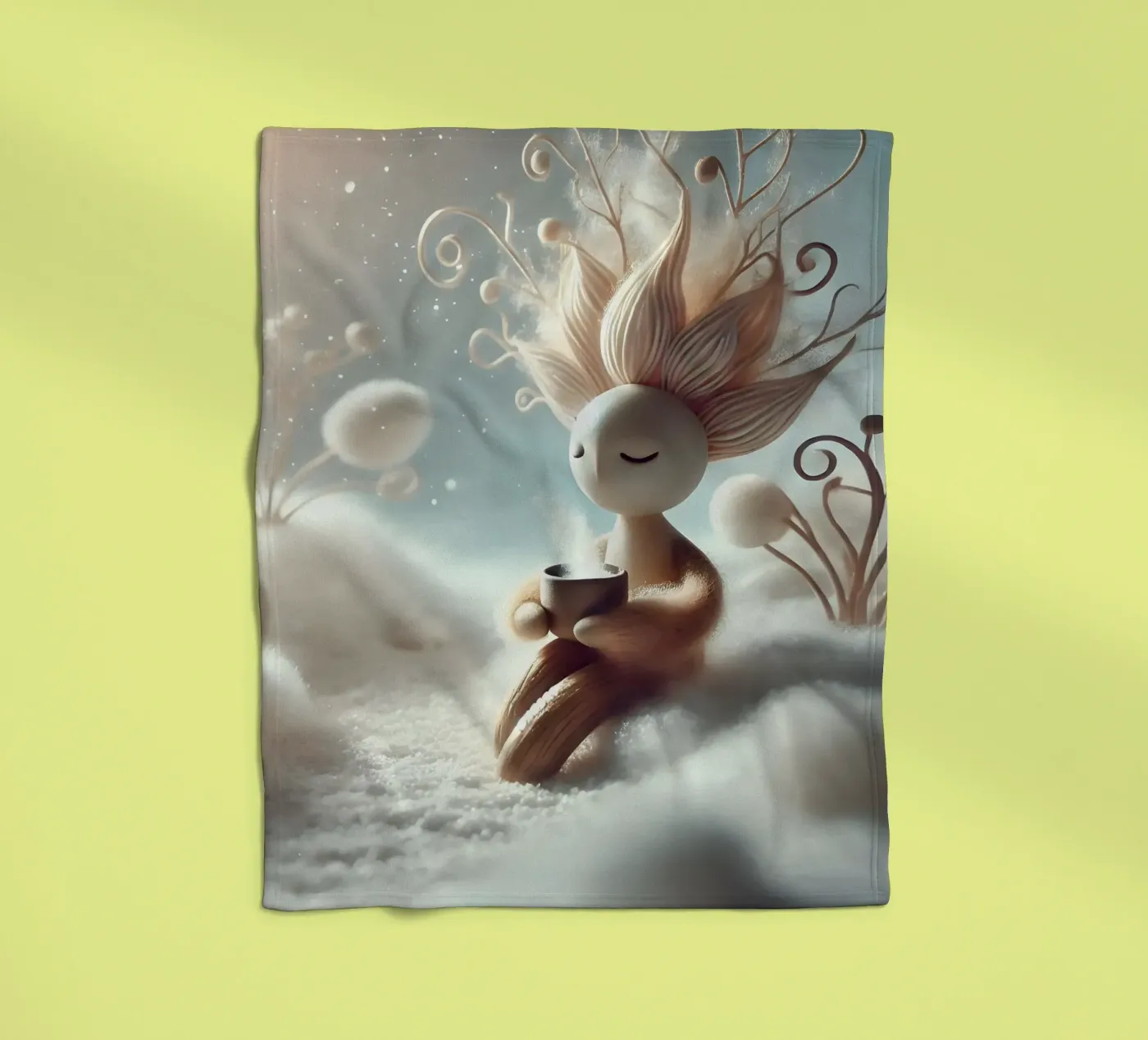 Twiglet Fleecedecke von Twinkle Art Studio