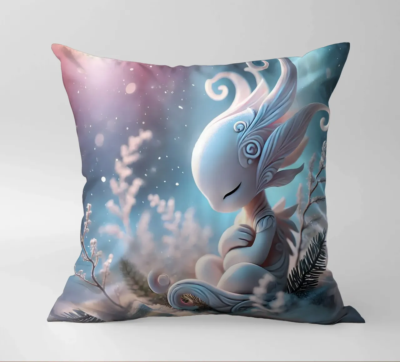 Twiglet decorative cushion by Twinkle Art Studio