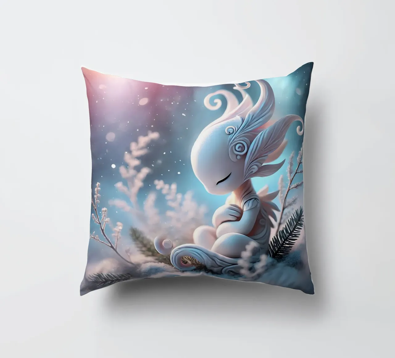 Twiglet decorative cushion by Twinkle Art Studio