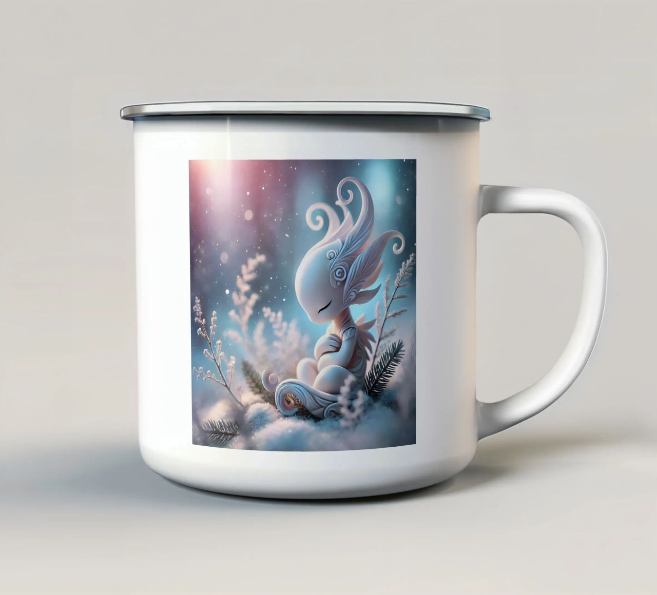 Ramoscello tazza in smalto da Twinkle Art Studio