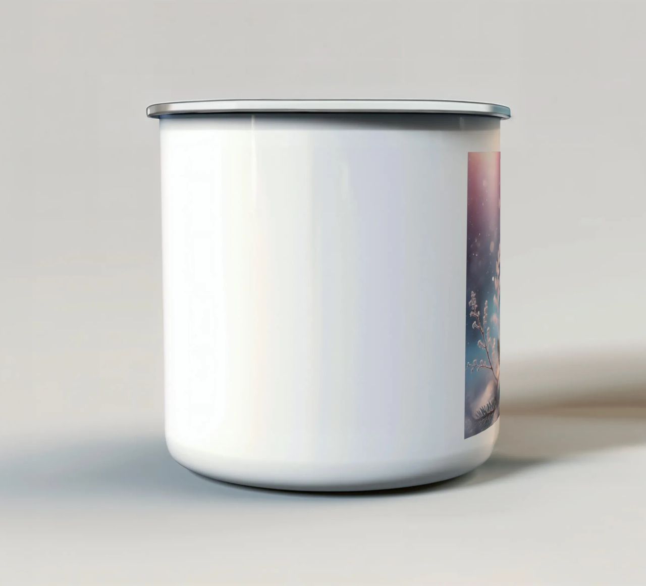 Ramoscello tazza in smalto da Twinkle Art Studio