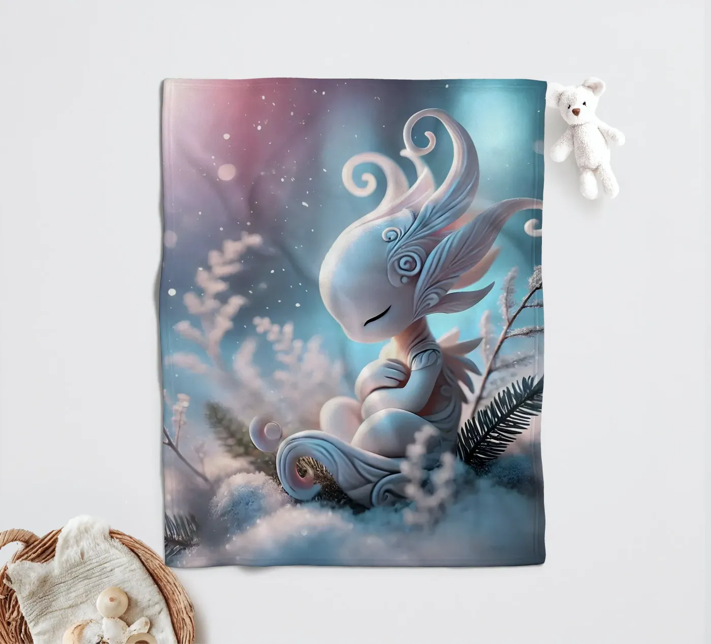 Twiglet Fleecedecke von Twinkle Art Studio