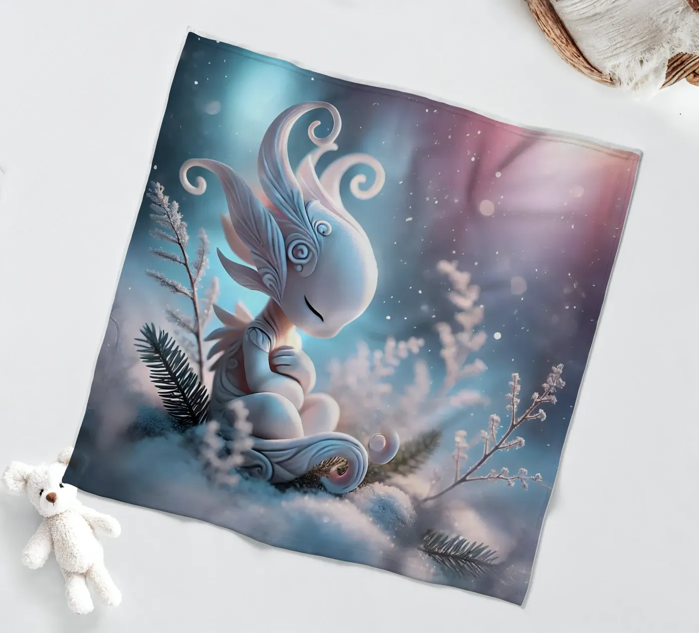 Twiglet Fleecedecke von Twinkle Art Studio