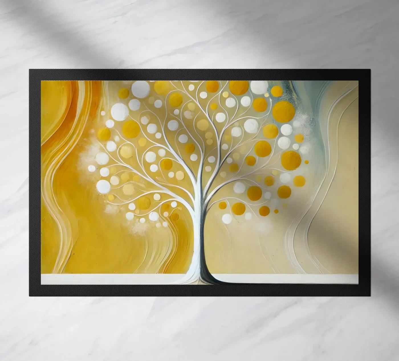 Tree - yellow doormat by spiritual
