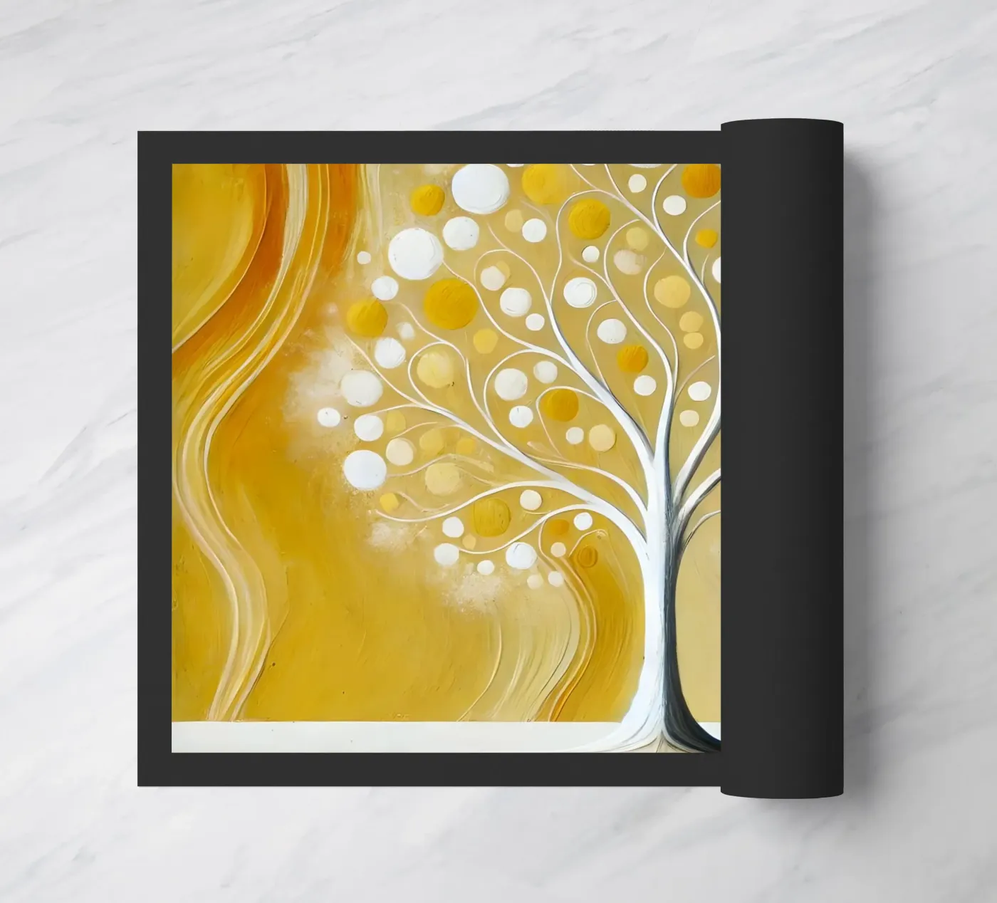 Tree - yellow doormat by spiritual