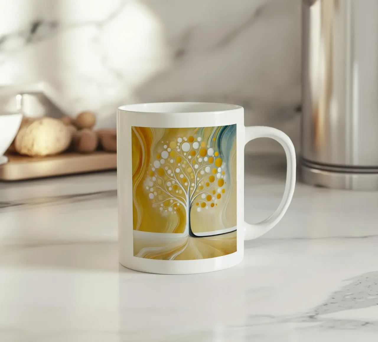 Albero - giallo tazza in ceramica da spiritual