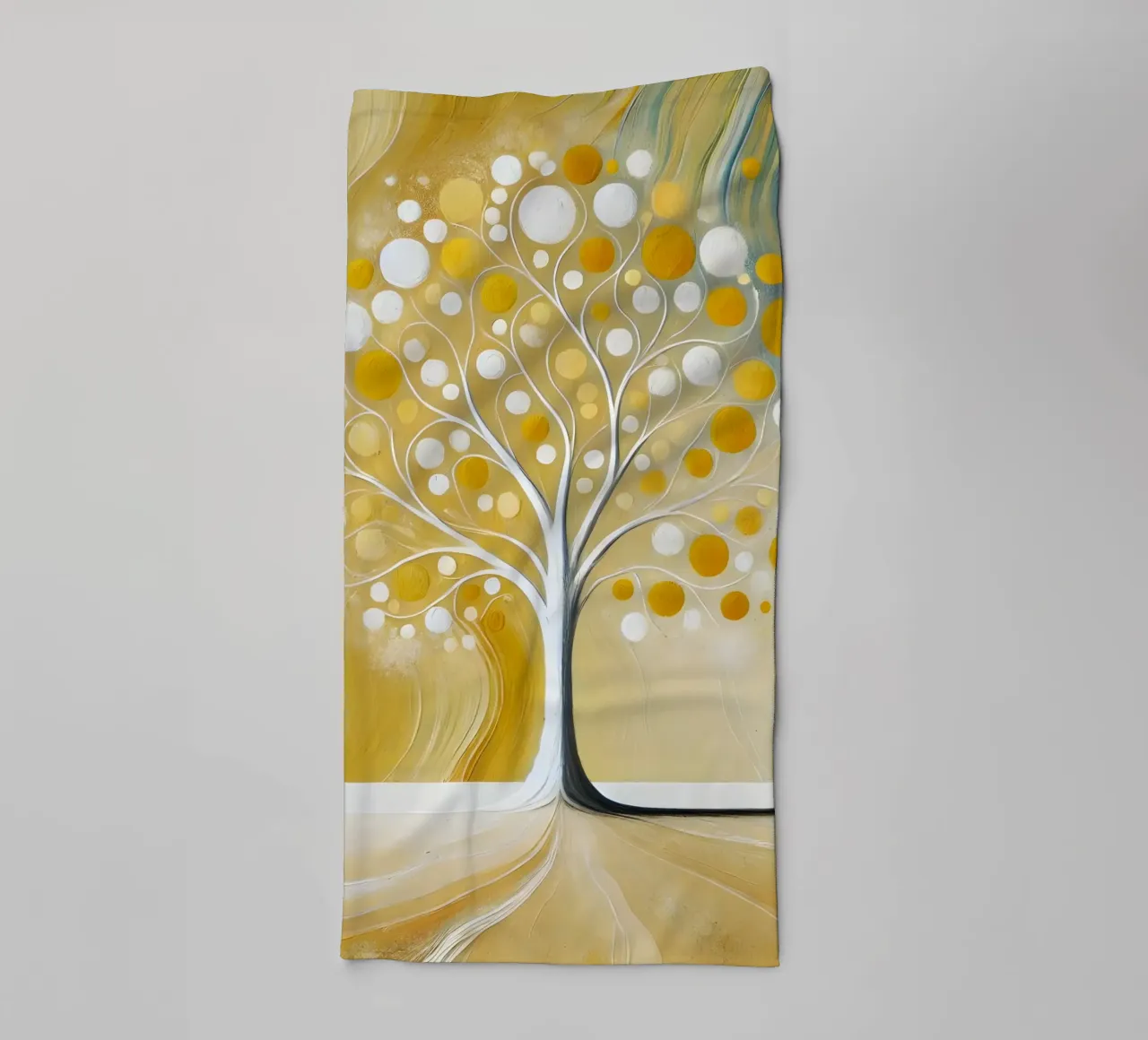 Arbre - jaune serviette de bain de spiritual