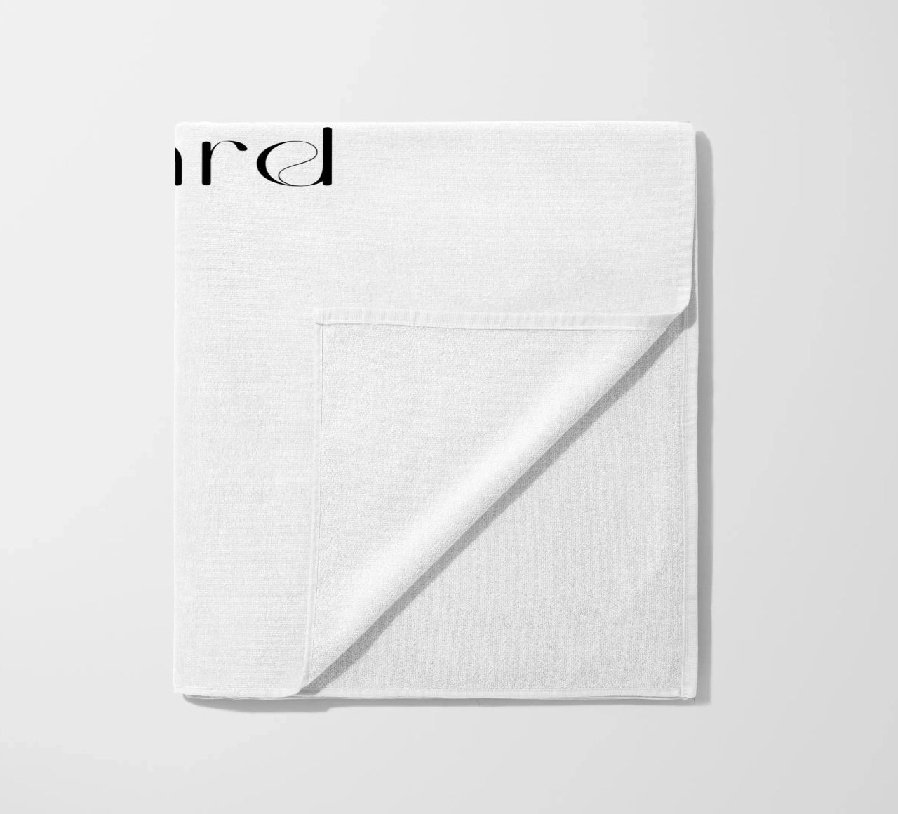 Semplice tipografia minimalista Work Hard telo mare da YV TYPOGRAPHY