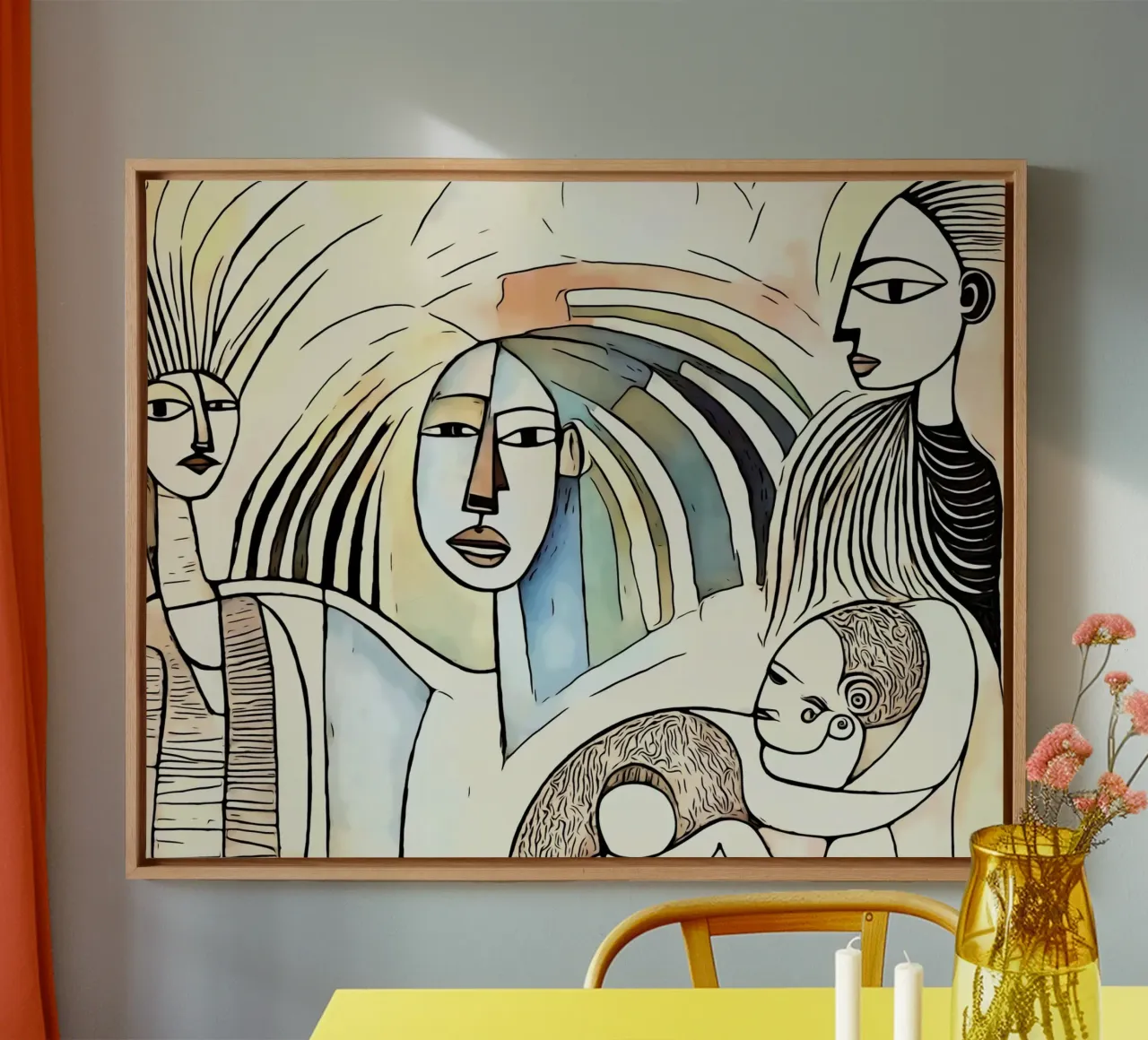 En route pour l'Afrique, motif 1 toile de ZAMART