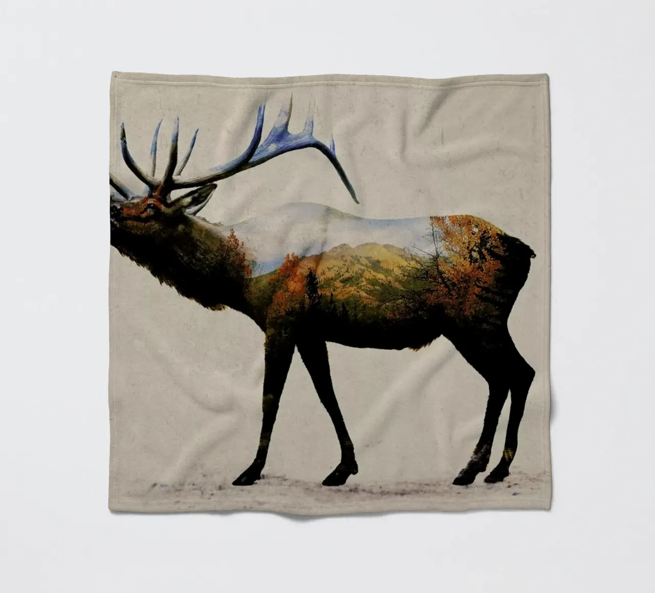 The Rocky Mountain Elk fleece blanket by Davies Babies