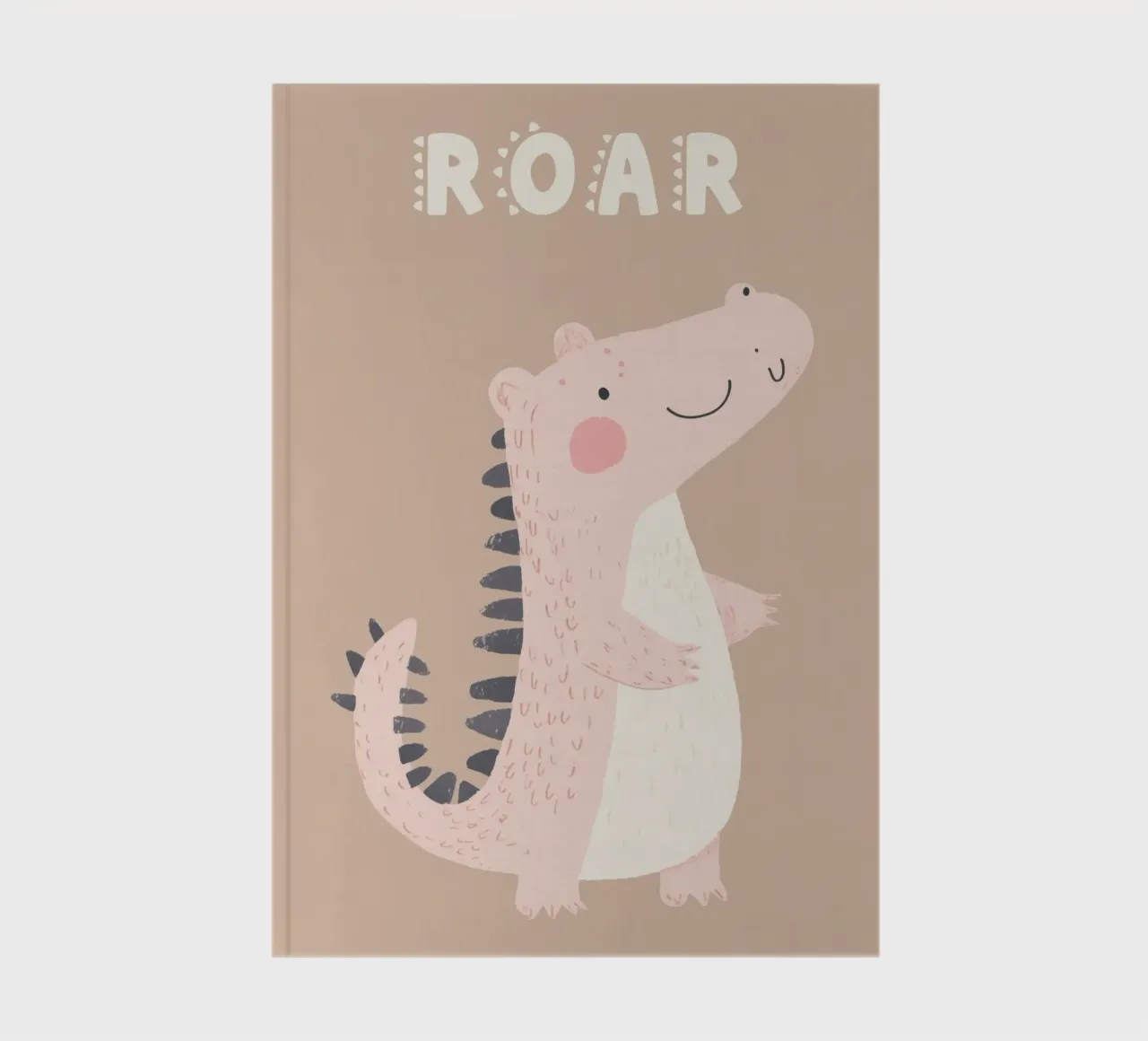 Roar Dinosaur Print for Children's Nursery notebook by Little Lola