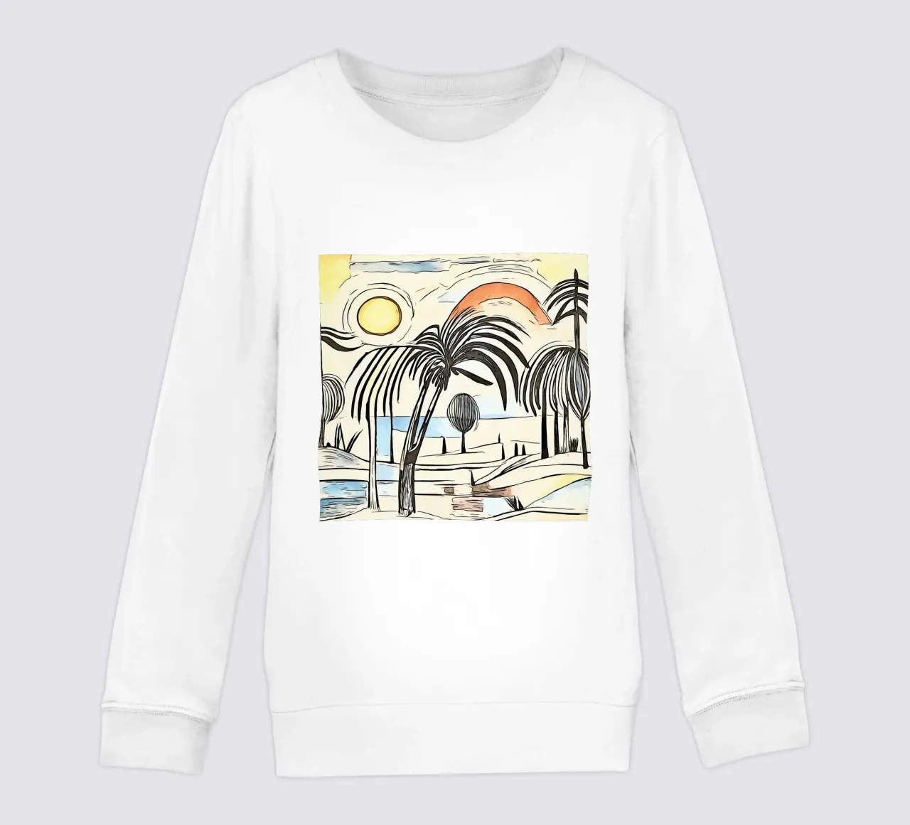 On the road in Africa, motif 3 kids sweatshirt by ZAMART