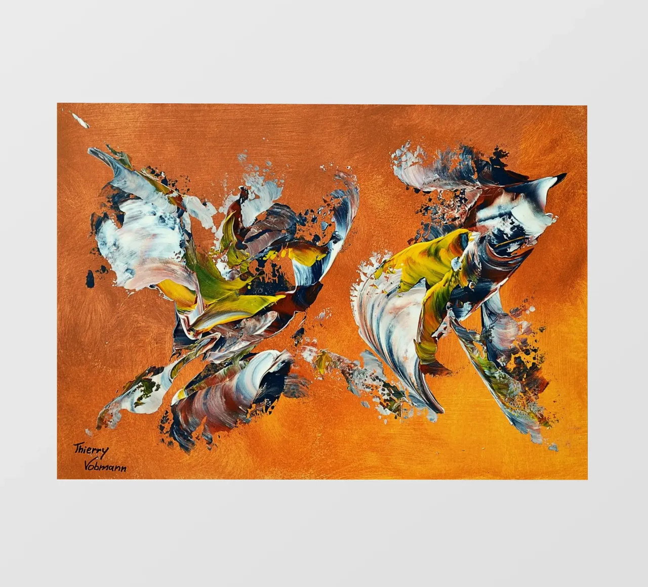 IDEAL GIFT 112 telo in pvc da Thierry Vobmann Abstract painting