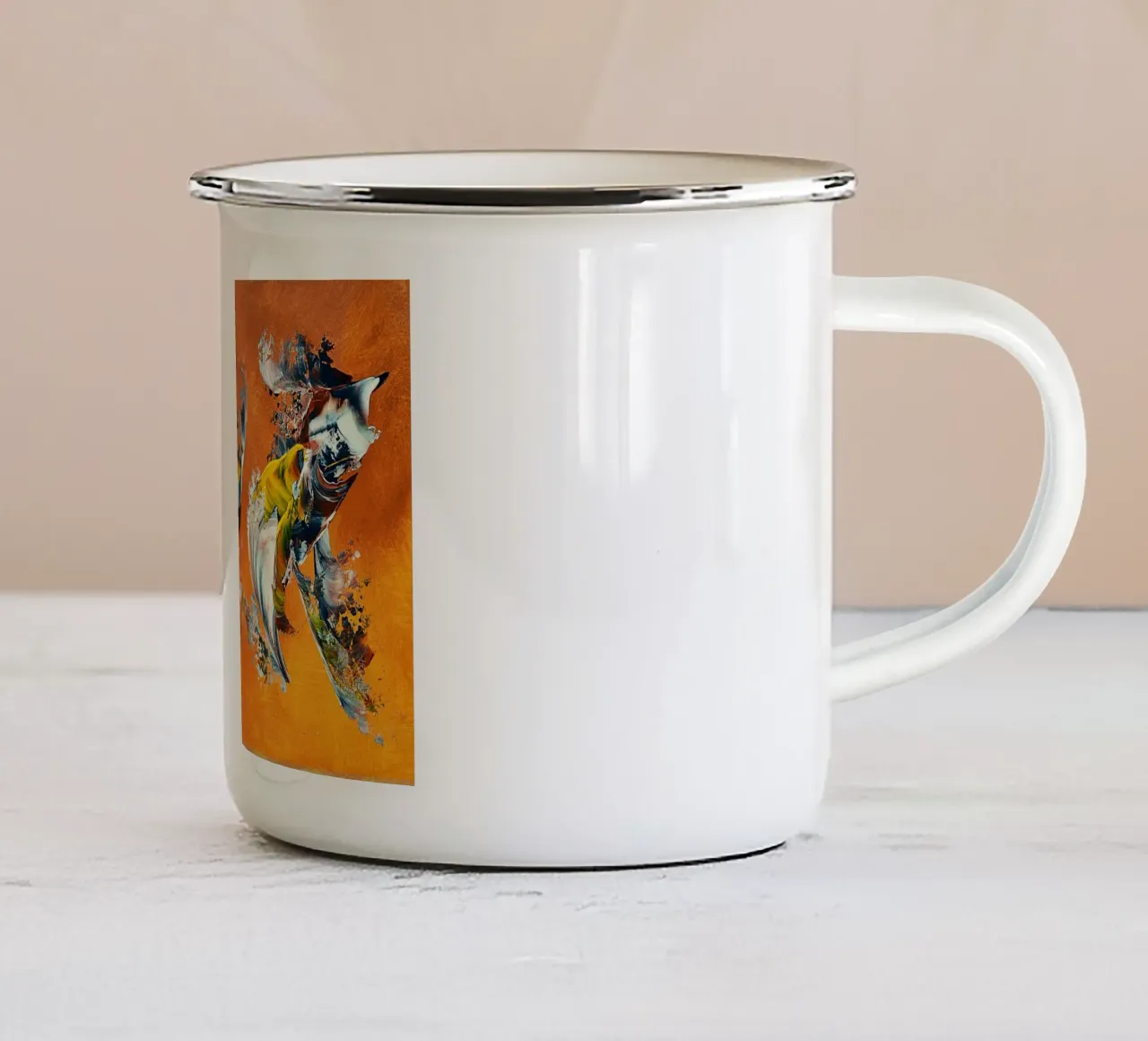IDEAL GIFT 112 tazza in smalto da Thierry Vobmann Abstract painting