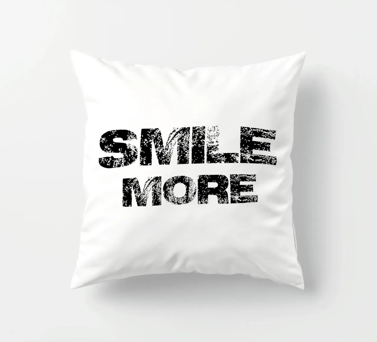 Tipografia Smile More cuscino da YV TYPOGRAPHY