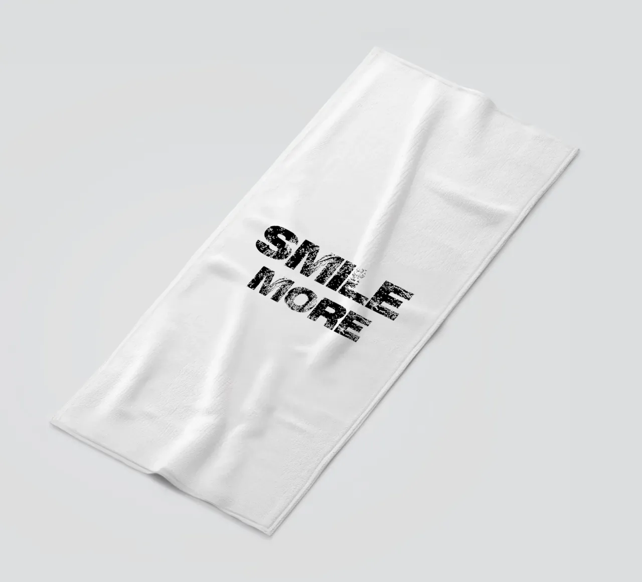 Smile More Typography beach towel by YV TYPOGRAPHY