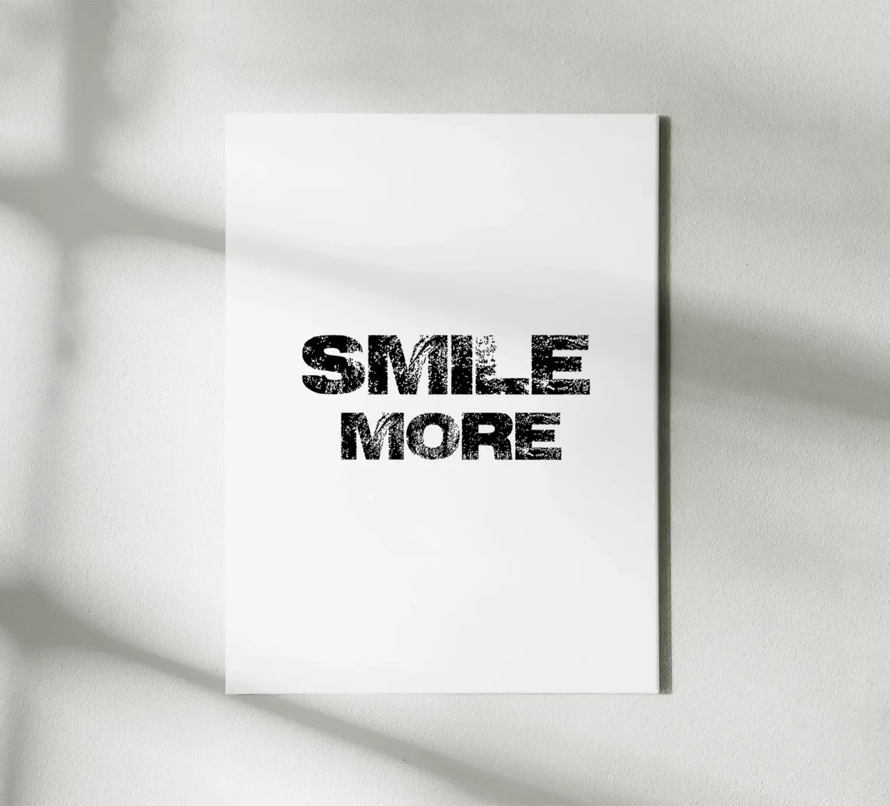 Smile More Typography canvas by YV TYPOGRAPHY