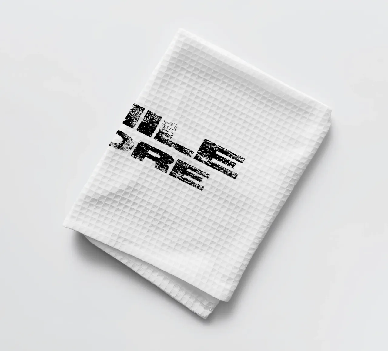 Smile More Typography torchon de YV TYPOGRAPHY
