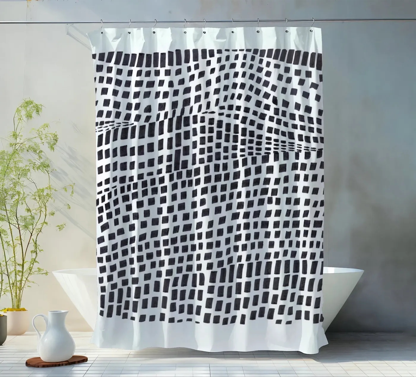 Fields shower curtain by Liga Kitchen