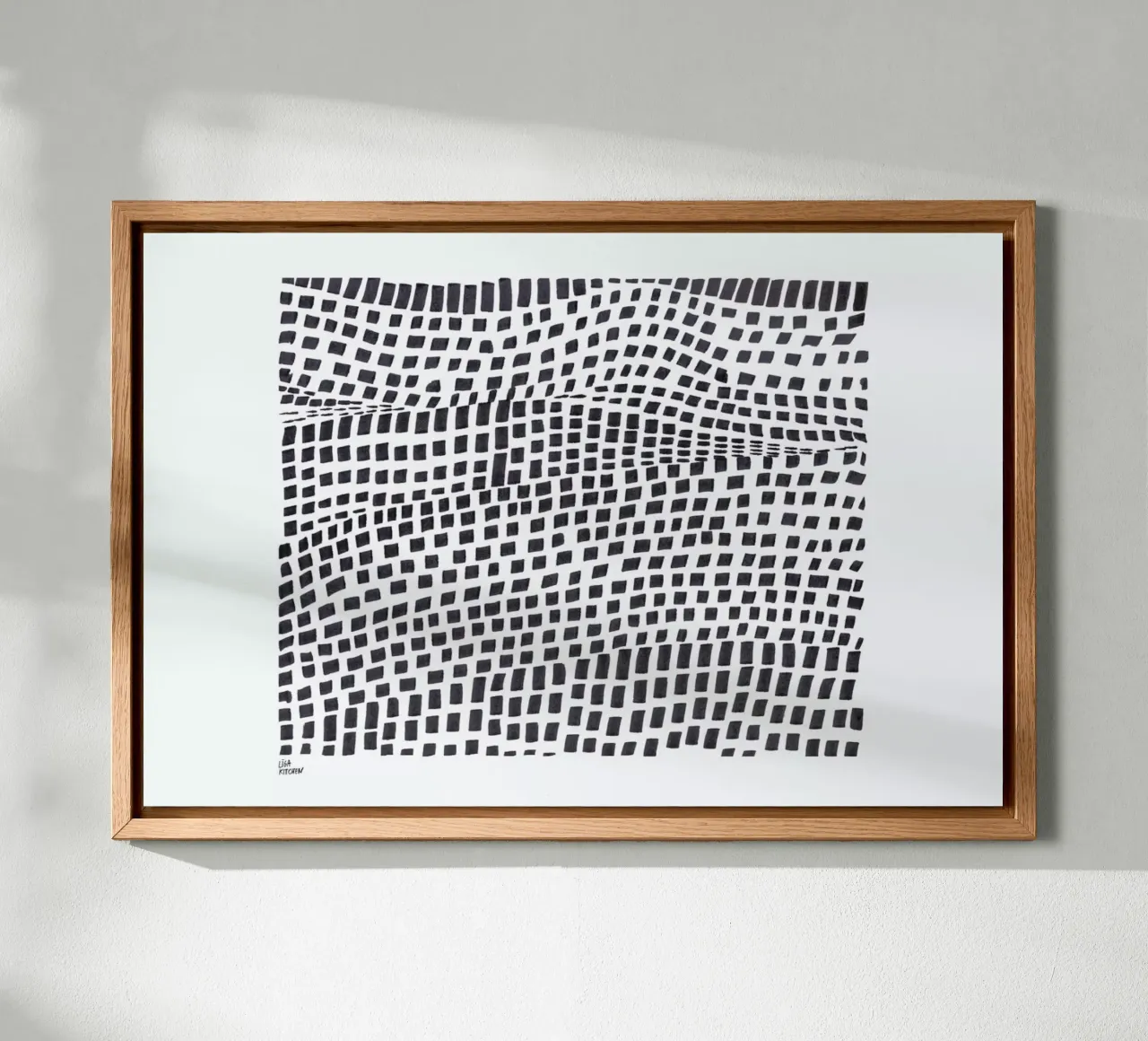 Fields Leinwand mit Schattenfugenrahmen von Liga Kitchen