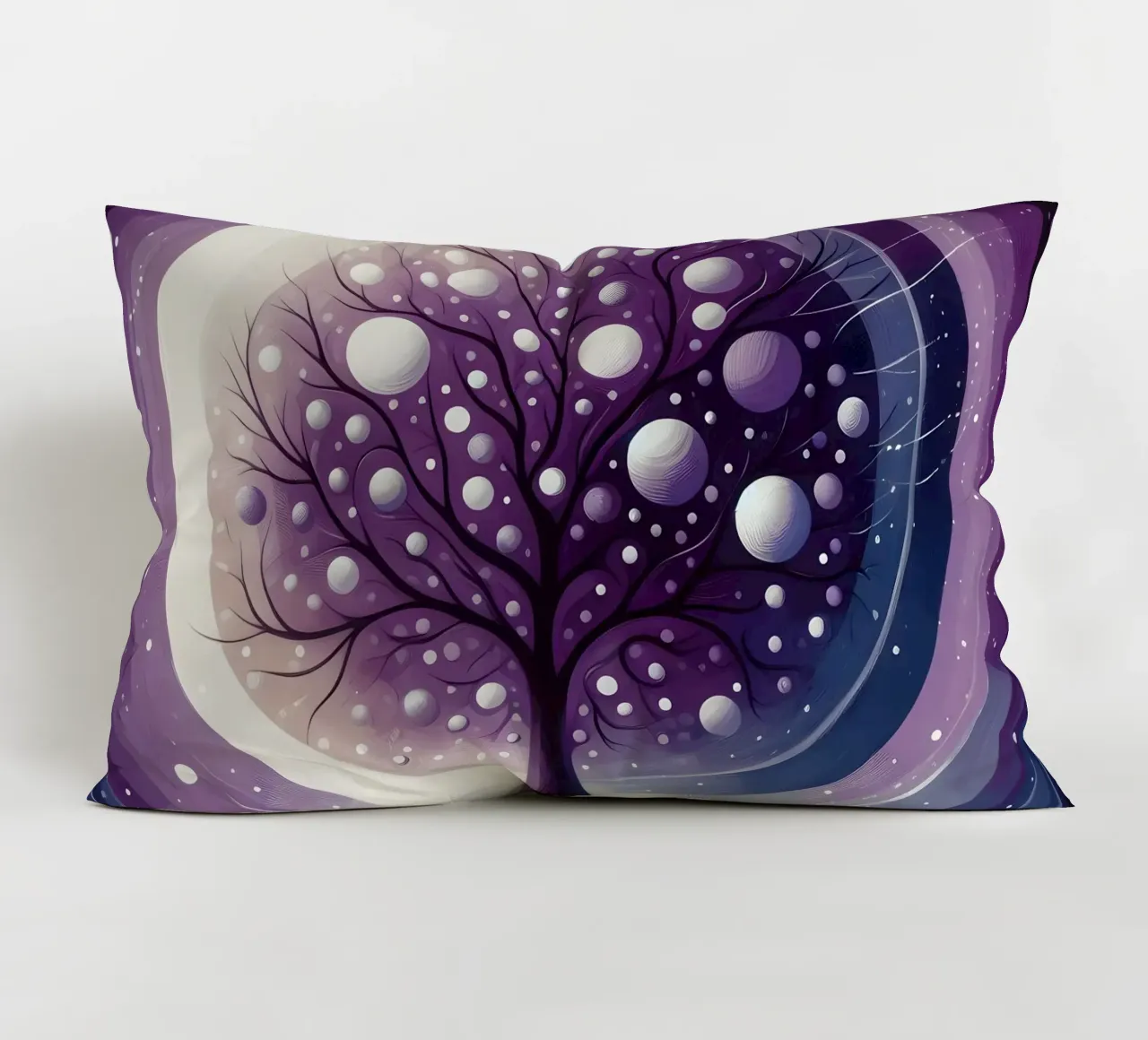 Baum - lilac decorative cushion by spiritual