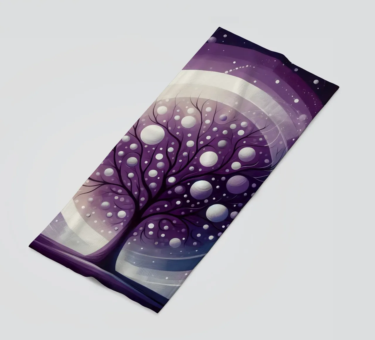 Baum - lilac beach towel by spiritual