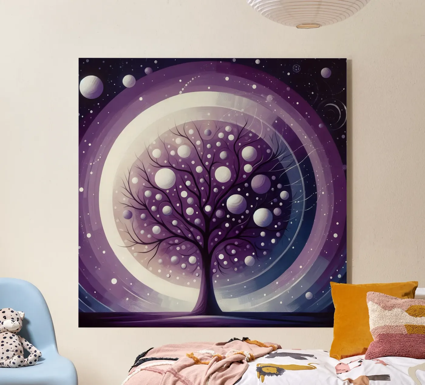 Baum - fliederfarben Acryl-Glas von spiritual