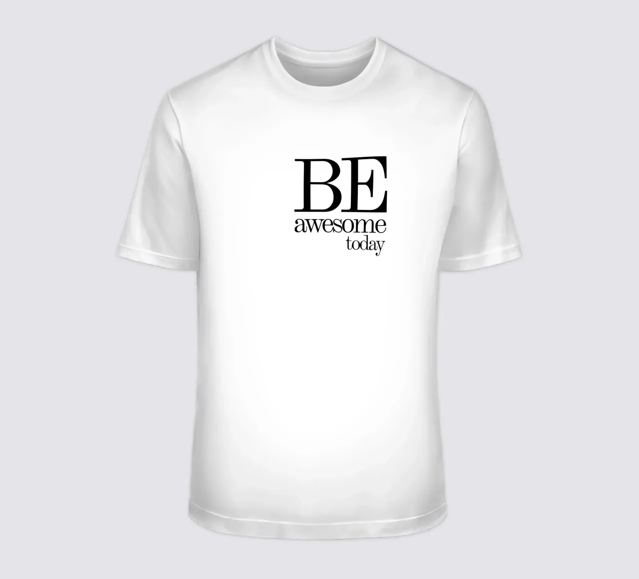 Be Awesome Today La tipografia è semplice t-shirt da YV TYPOGRAPHY