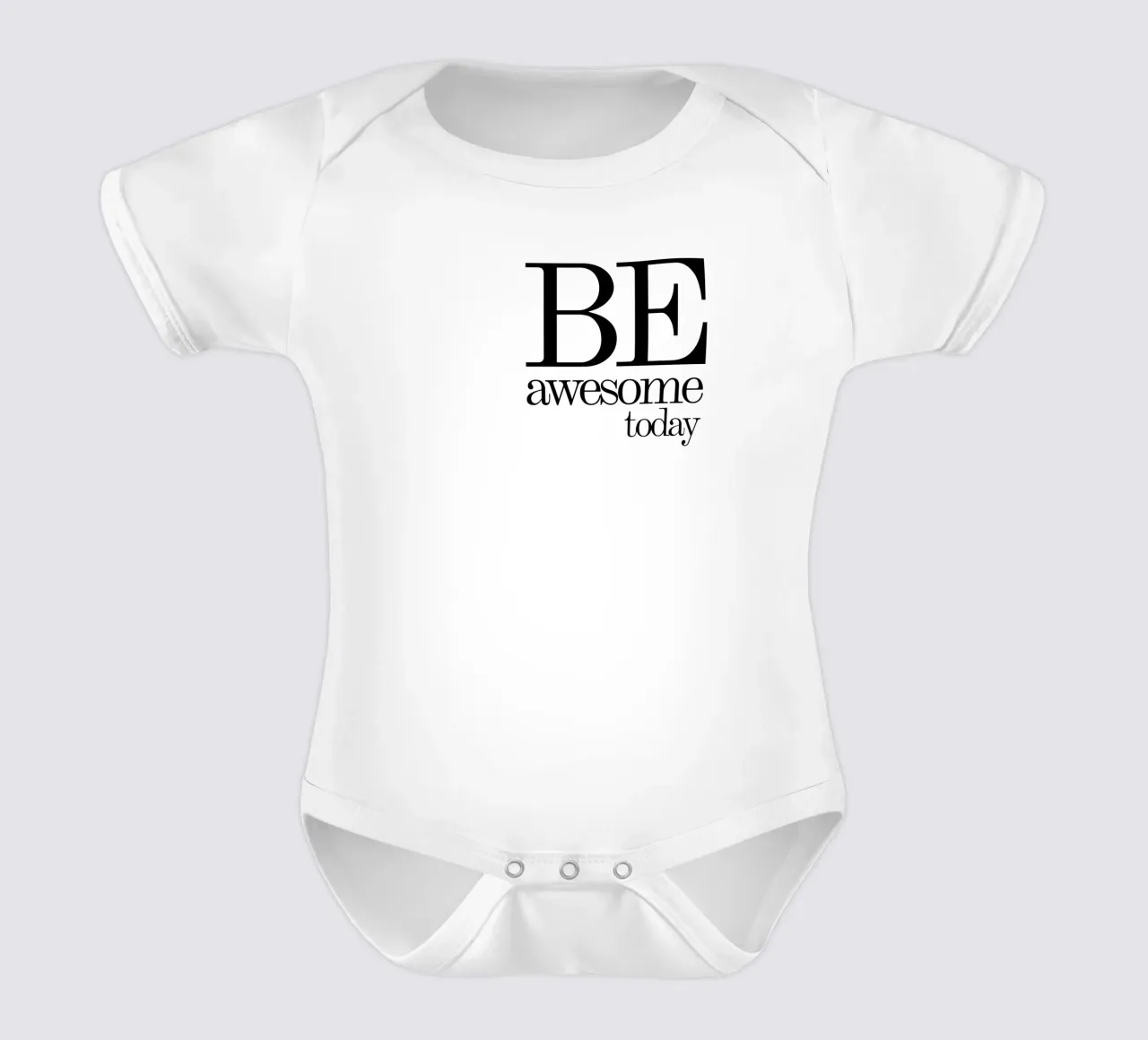 Be Awesome Today La tipografia è semplice body neonato maniche corte da YV TYPOGRAPHY