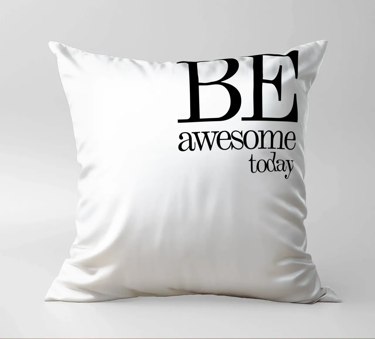 Be Awesome Today La tipografia è semplice cuscino da YV TYPOGRAPHY