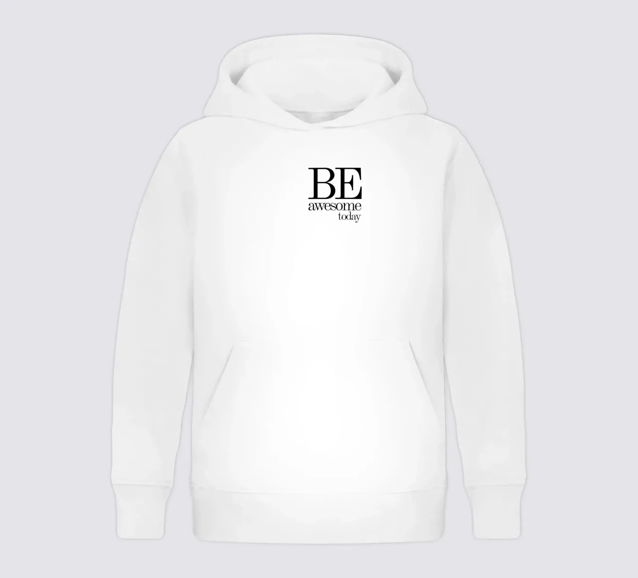 Be Awesome Today La tipografia è semplice felpa bambino con cappuccio da YV TYPOGRAPHY