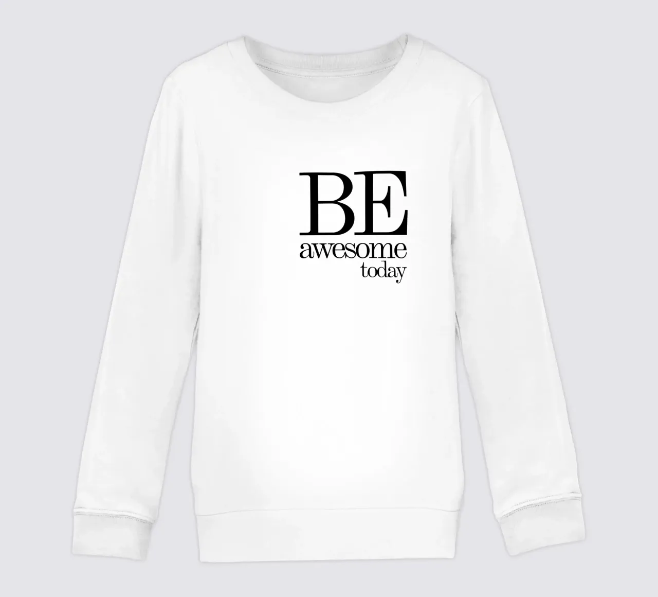 Be Awesome Today La tipografia è semplice felpa bambino da YV TYPOGRAPHY