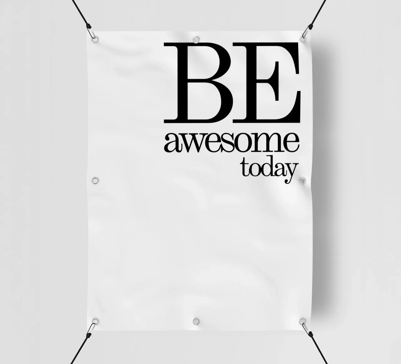 Be Awesome Today La tipografia è semplice telo in pvc da YV TYPOGRAPHY
