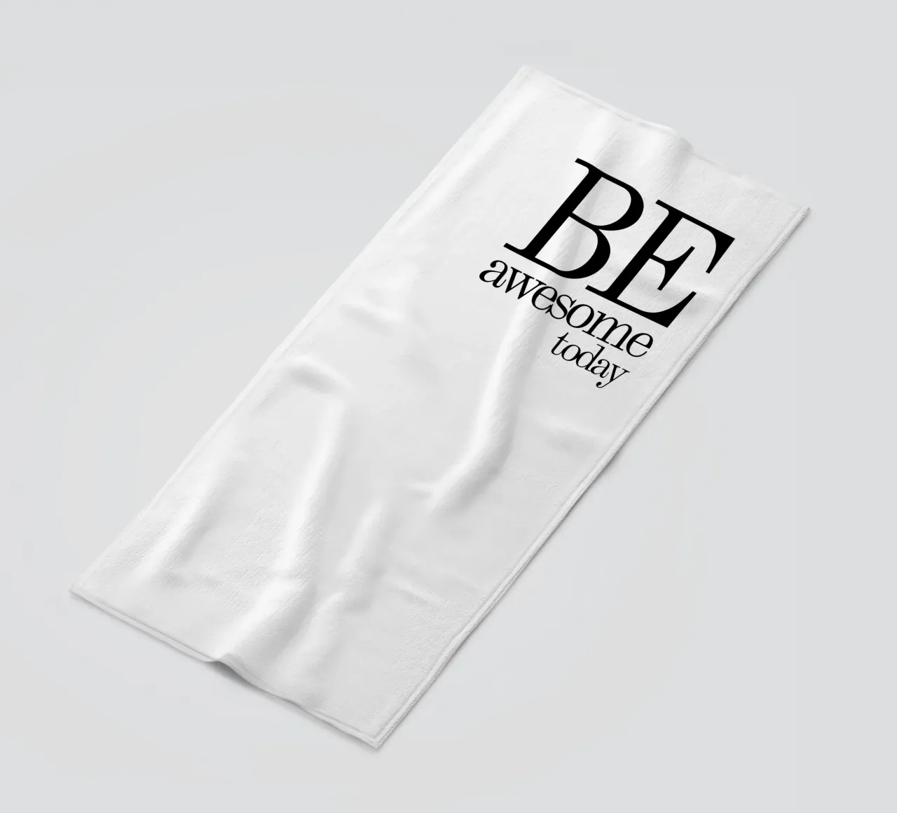 Be Awesome Today La tipografia è semplice telo mare da YV TYPOGRAPHY