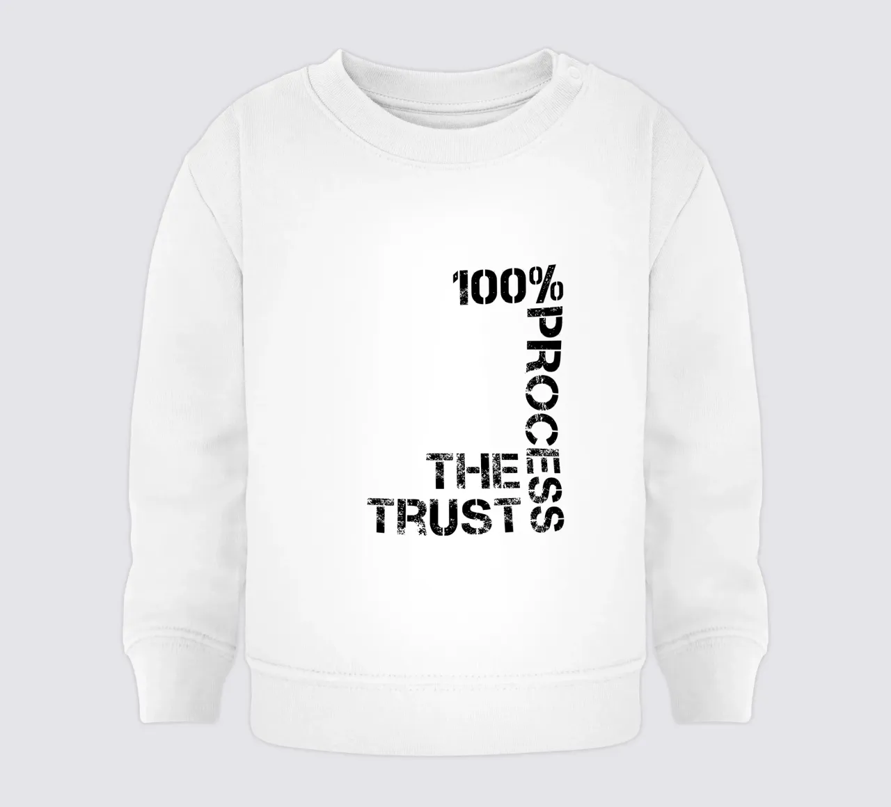 Fiducia nel processo 100% tipografia felpa neonato da YV TYPOGRAPHY