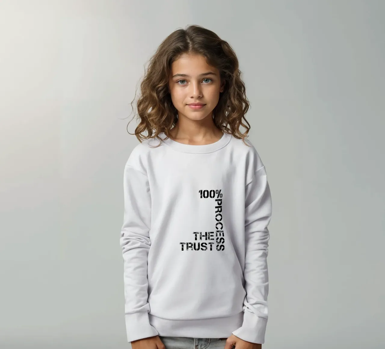 Fiducia nel processo 100% tipografia felpa bambino da YV TYPOGRAPHY