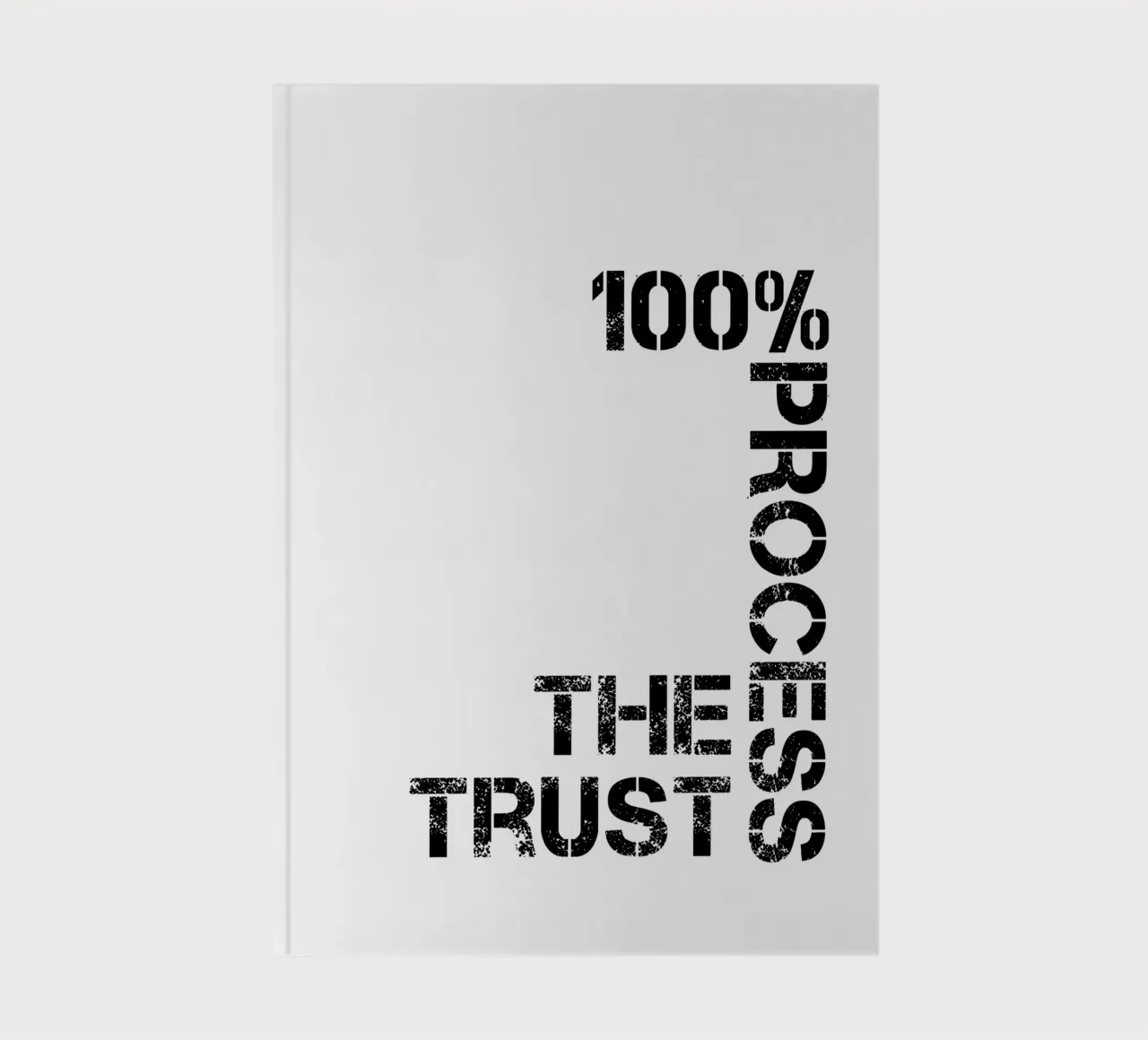 Trust The Process 100% Typography notebook by YV TYPOGRAPHY