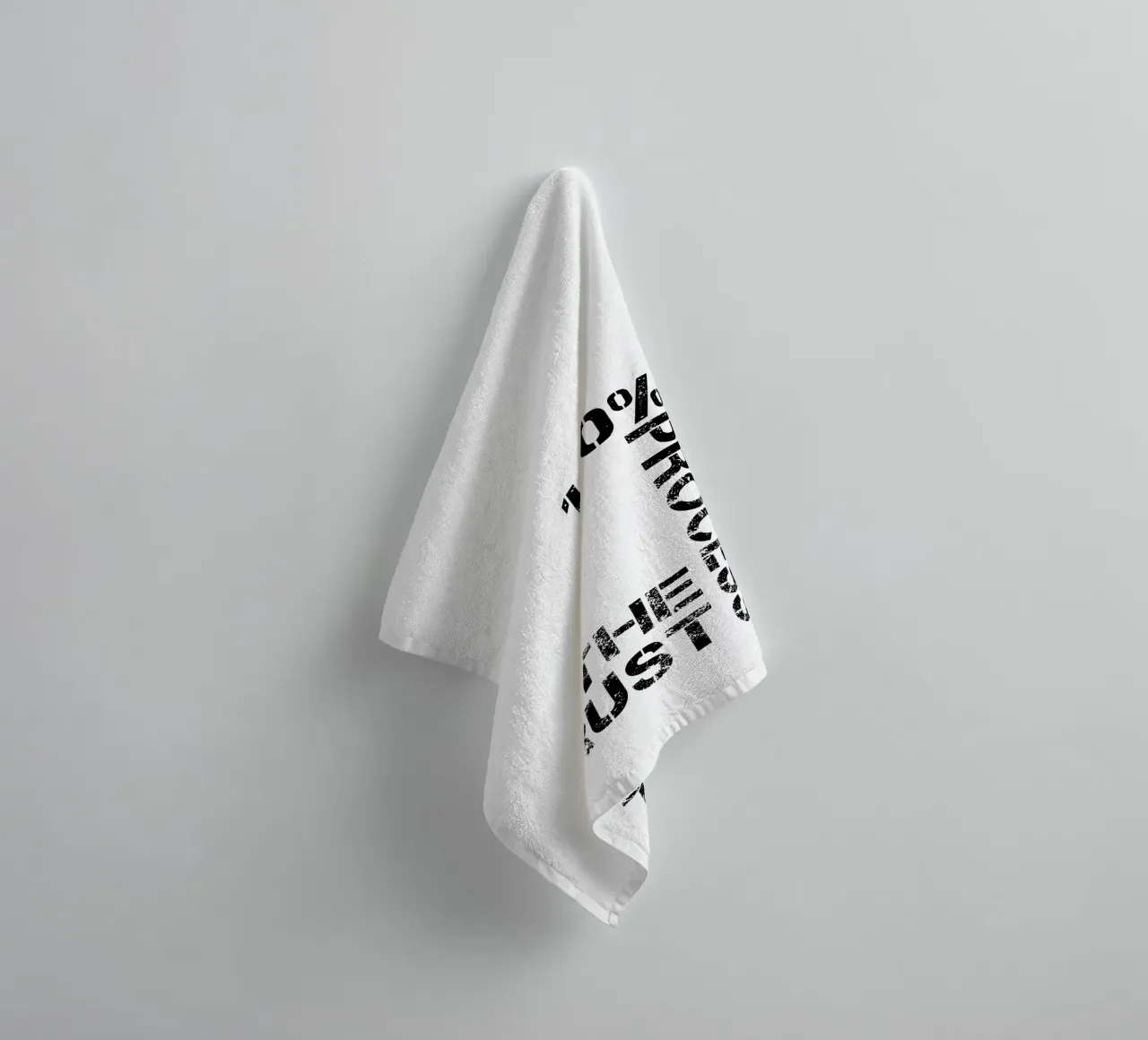 Trust The Process 100% Typography towel by YV TYPOGRAPHY