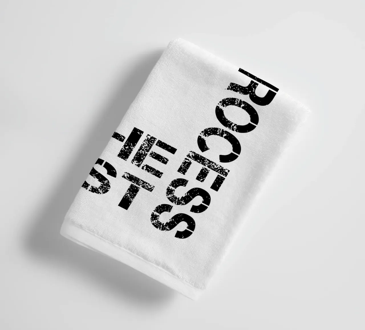 Trust The Process 100% Typography towel by YV TYPOGRAPHY