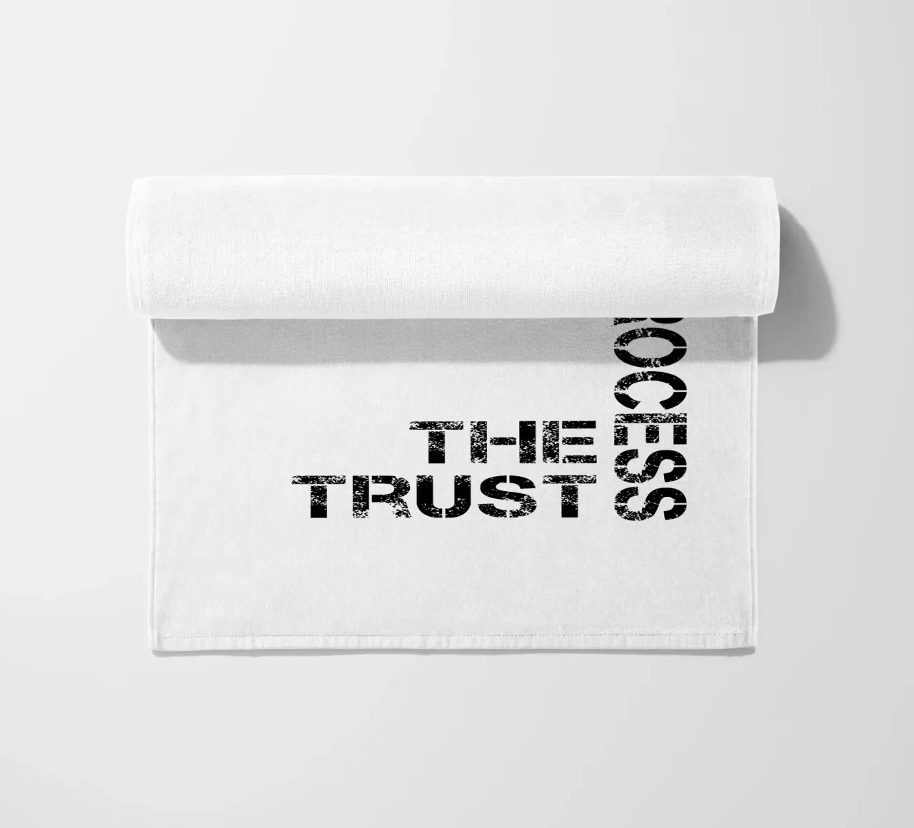 Fiducia nel processo 100% tipografia telo mare da YV TYPOGRAPHY