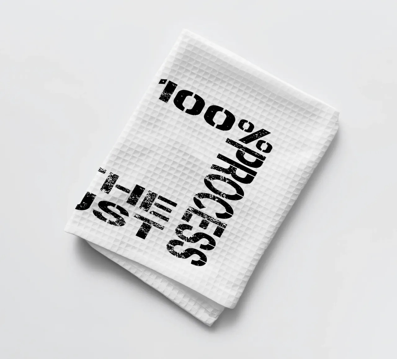 Trust The Process 100% Typography torchon de YV TYPOGRAPHY