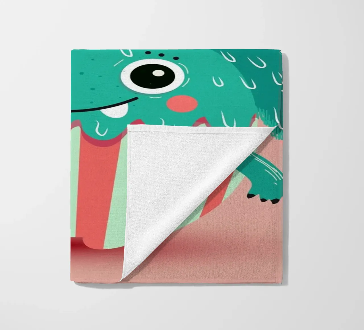 Un simpatico mostro di cupcake - dolce e giocoso telo mare da namosh
