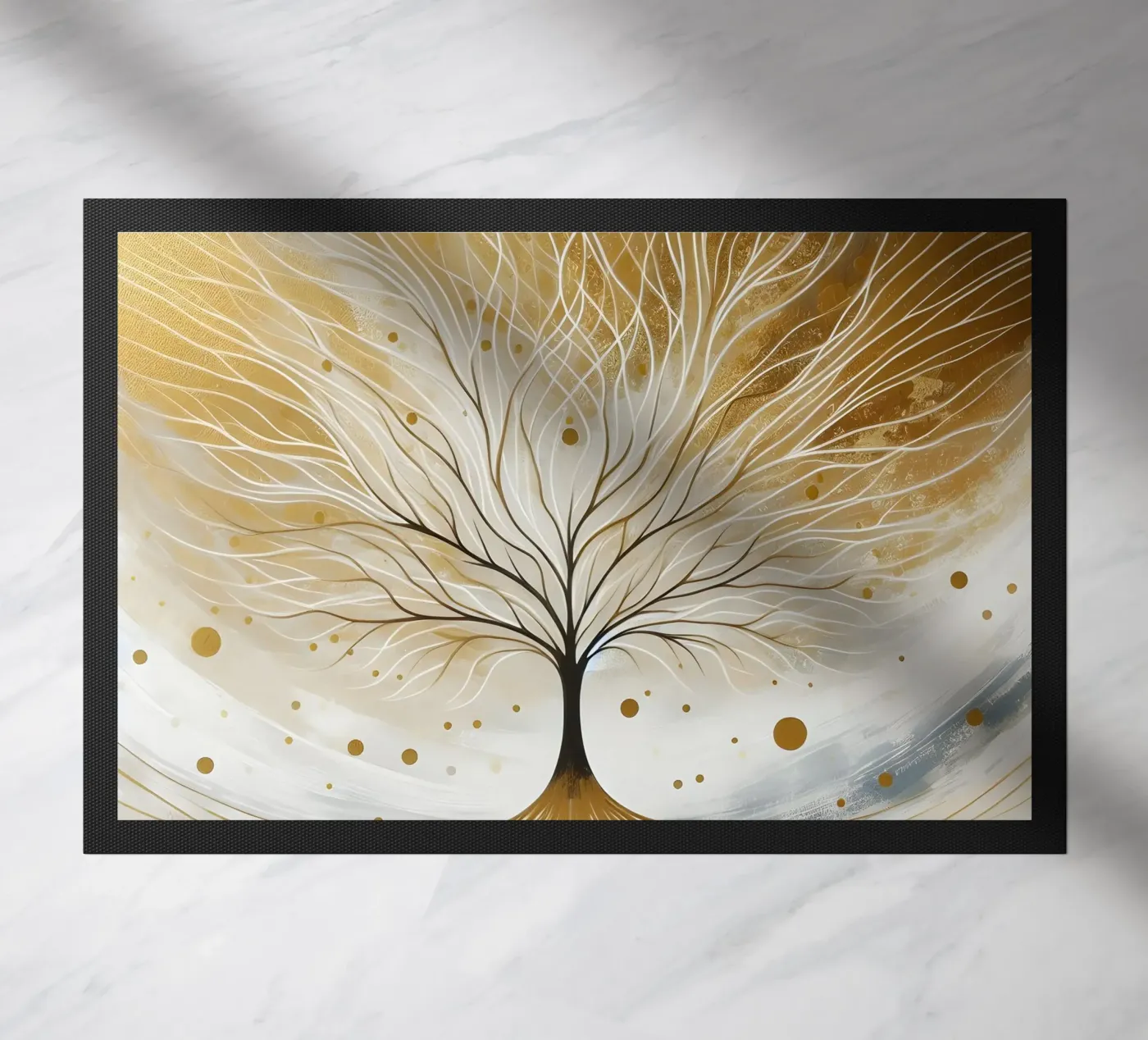 Tree - gold doormat by spiritual