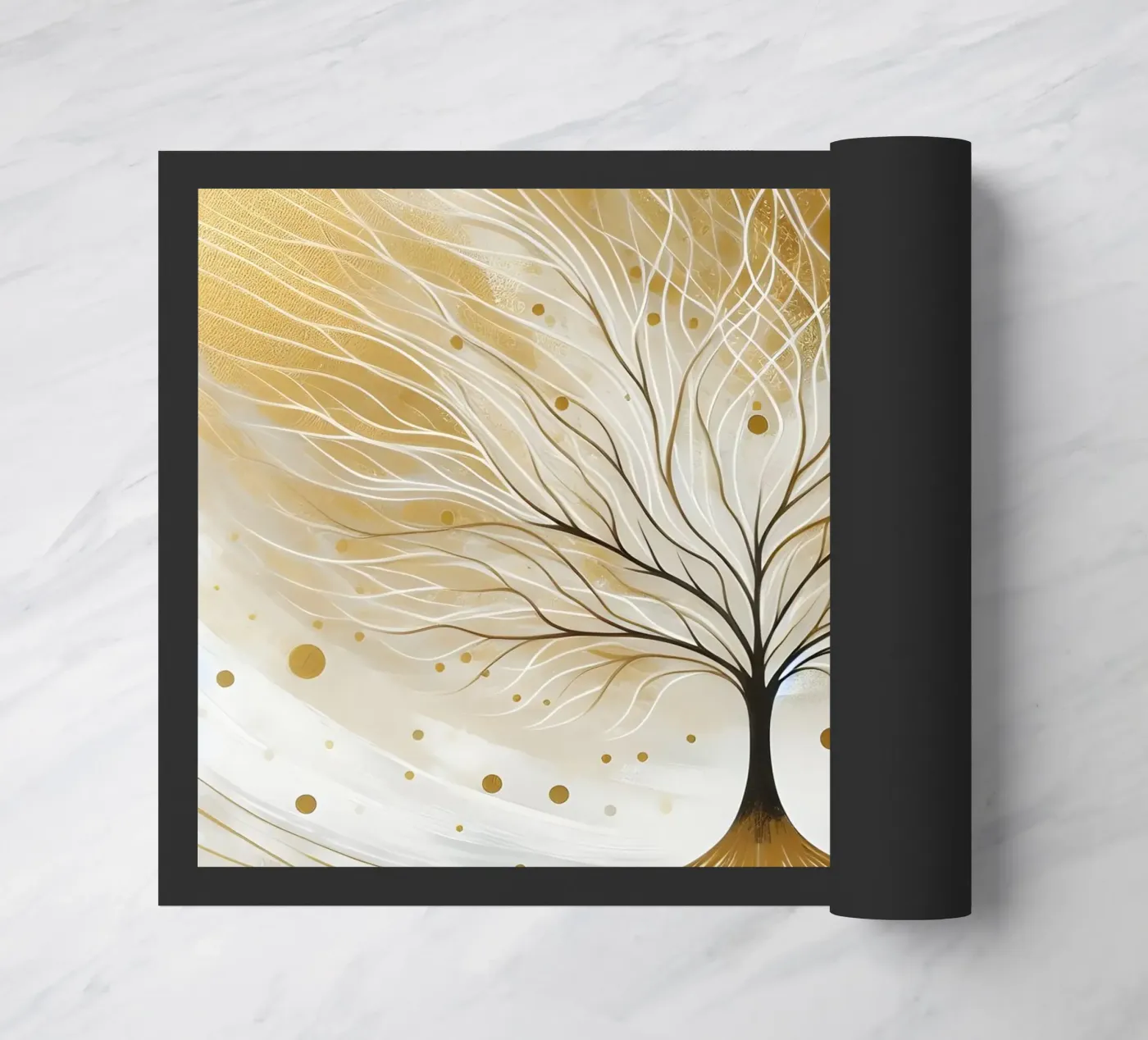 Tree - gold doormat by spiritual