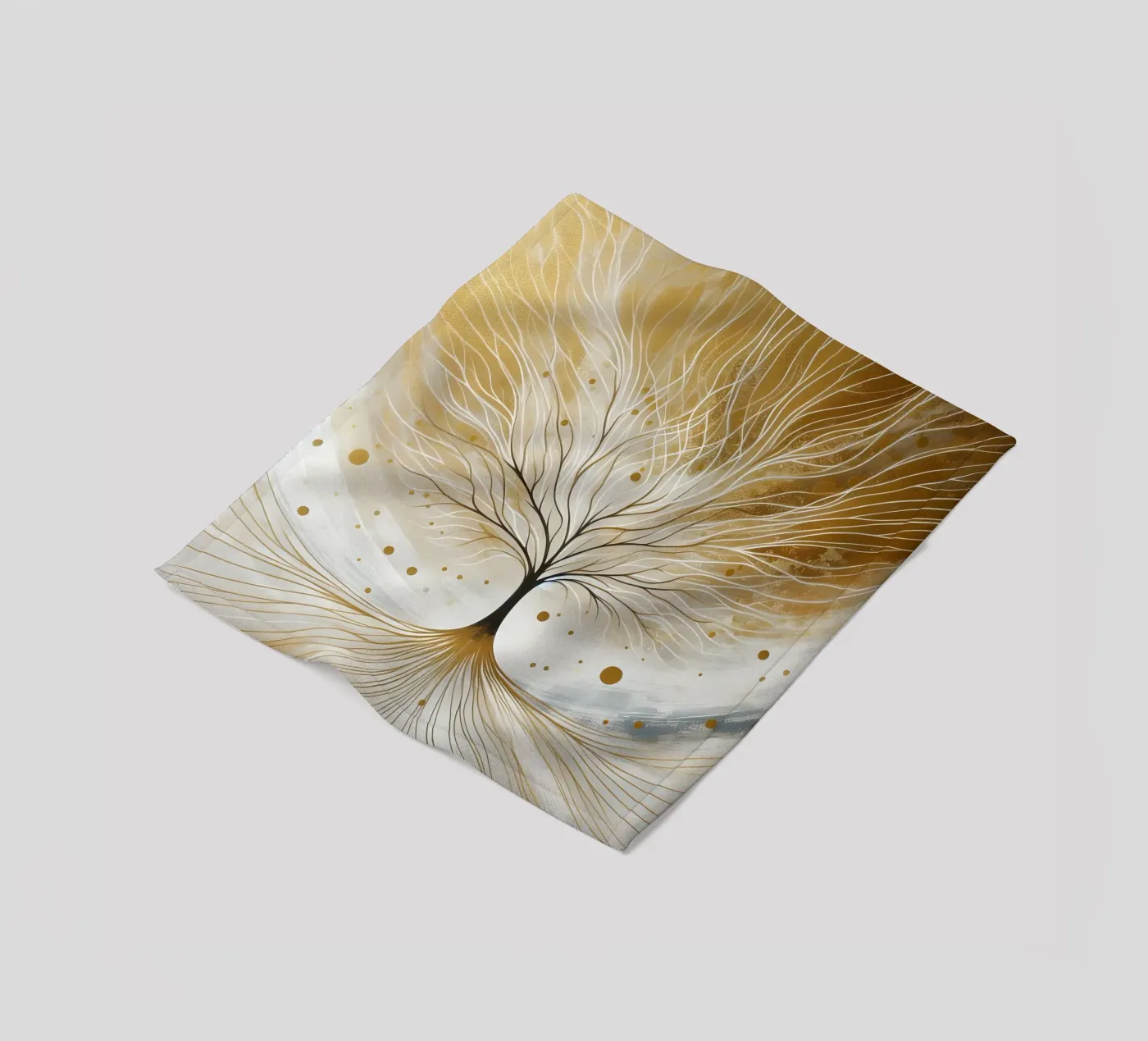 Tree - gold Fleecedecke von spiritual