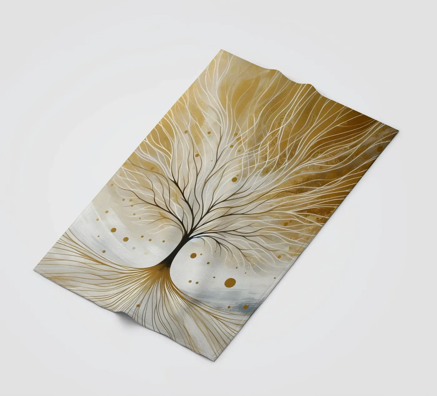 Tree - gold Fleecedecke von spiritual