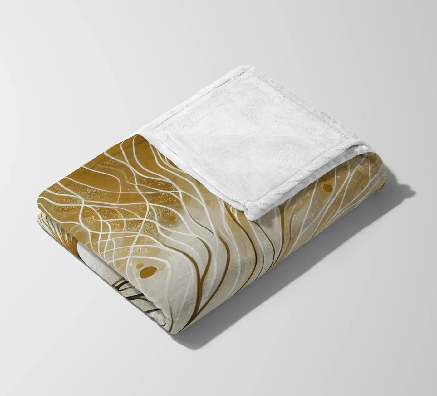 Tree - gold Fleecedecke von spiritual