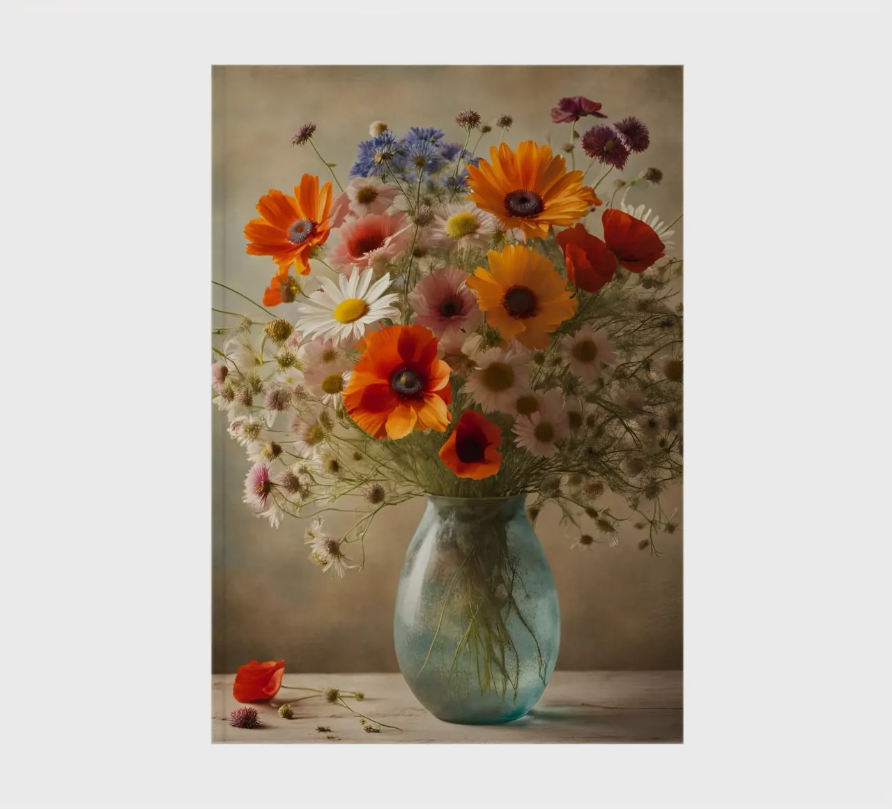 Colourful wildflowers notebook by designsbysophia