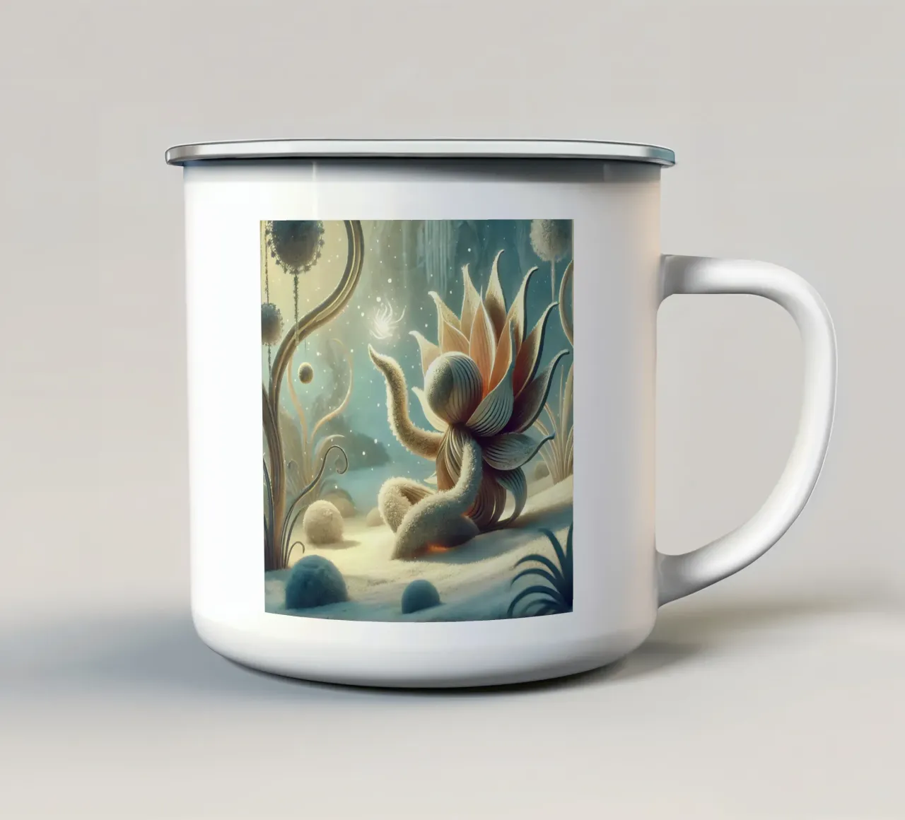 Ramoscello tazza in smalto da Twinkle Art Studio