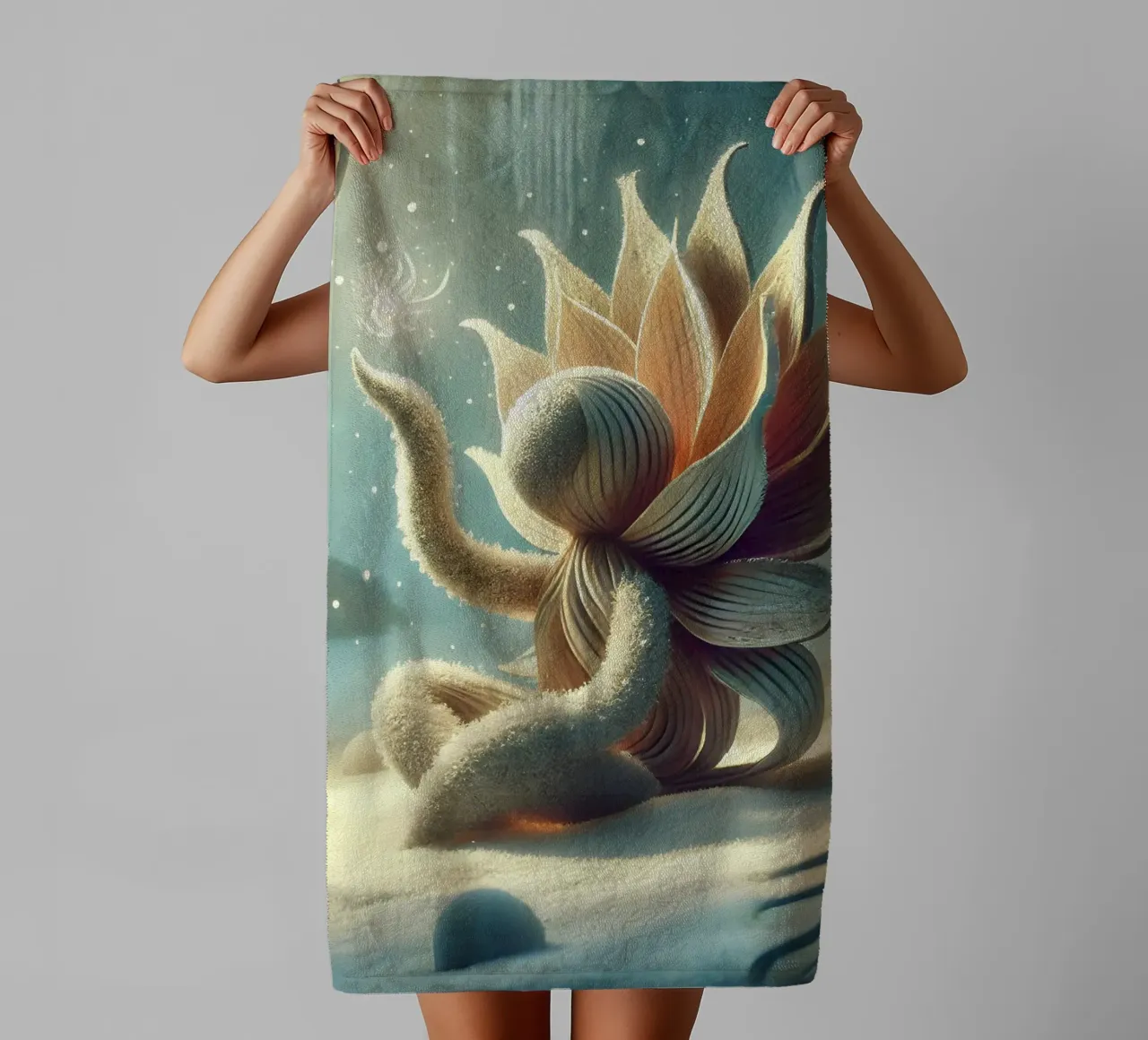 Twiglet towel by Twinkle Art Studio